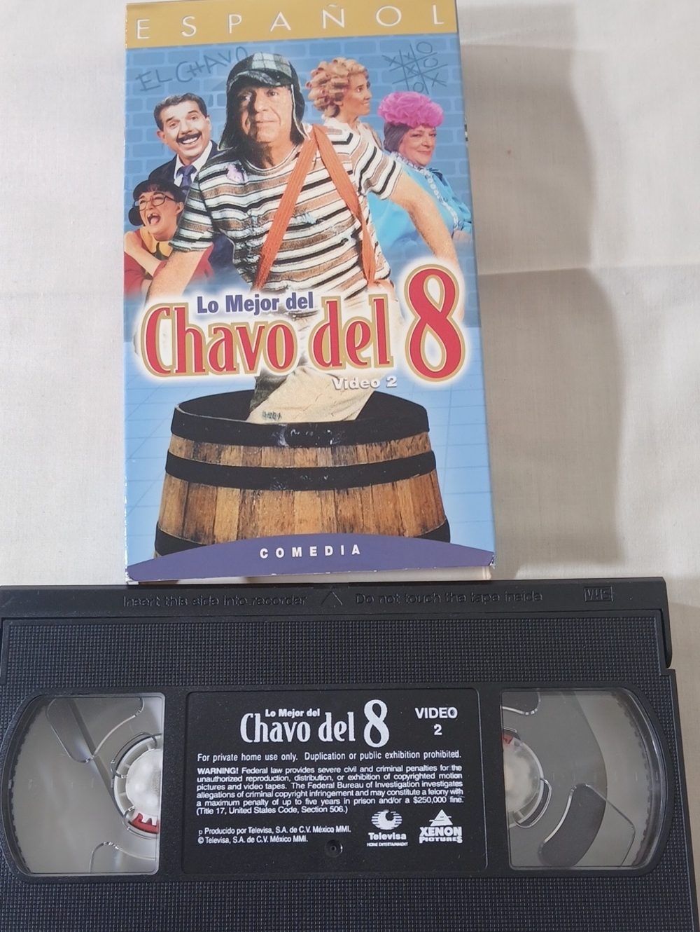Lo Mejor del Chavo del 8 (Blue) VHS Video - Unbranded Video #2